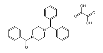 (4-benzhydrylpiperazin-1-yl)-phenylmethanone,oxalic acid Structure