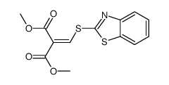 dimethyl 2-(1,3-benzothiazol-2-ylsulfanylmethylidene)propanedioate结构式