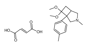 7,7-Dimethoxy-3-methyl-1-p-tolyl-3-aza-bicyclo[3.2.0]heptane; compound with (E)-but-2-enedioic acid结构式