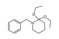 1-benzyl-2,2-diethoxypiperidine结构式