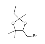 5-(bromomethyl)-2-ethyl-2,4,4-trimethyl-1,3-dioxolane Structure