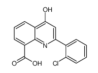 2-(2-chlorophenyl)-4-oxo-1H-quinoline-8-carboxylic acid结构式