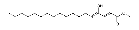 methyl 4-oxo-4-(tetradecylamino)but-2-enoate结构式