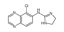 5-chloro-N-(4,5-dihydro-1H-imidazol-2-yl)quinoxalin-6-amine结构式