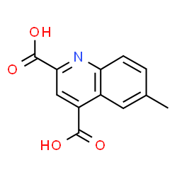 6-METHYLQUINOLINE-2,4-DICARBOXYLIC ACID Structure