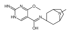 2-amino-4-methoxy-N-[(1R,5S)-8-methyl-8-azabicyclo[3.2.1]octan-3-yl]pyrimidine-5-carboxamide Structure