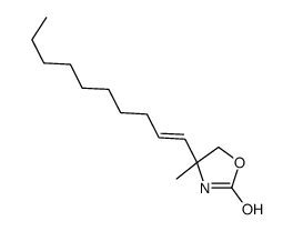 (4R)-4-dec-1-enyl-4-methyl-1,3-oxazolidin-2-one Structure