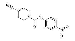 (4-nitrophenyl) 4-cyanopiperidine-1-carboxylate Structure