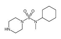 1-Piperazinesulfonamide, N-cyclohexyl-N-methyl结构式