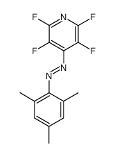 trans-2,3,5,6-tetrafluoro-4-(2,4,6-trimethylphenylazo)pyridine Structure