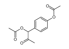 [4-(1-acetyloxy-2-oxopropyl)phenyl] acetate结构式