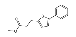 3-(5-phenyl-[2]thienyl)-propionic acid methyl ester Structure