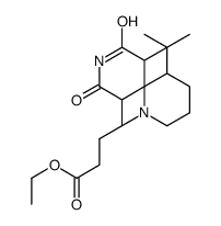 ethyl 3-(5-ethyl-7,11-dimethyl-8,10-dioxo-1,9-diazaspiro[5.5]undecan-1-yl)propanoate结构式