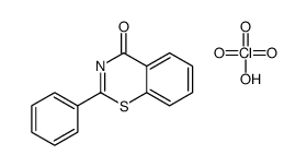 perchloric acid,2-phenyl-1,3-benzothiazin-4-one结构式