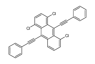 1,4,5-trichloro-9,10-bis(2-phenylethynyl)anthracene Structure