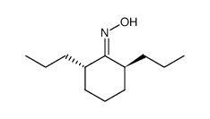 (+-)-trans-1.3-dipropyl-cyclohexanone-(2)-oxime Structure