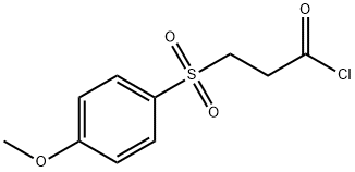 3-((4-Methoxyphenyl)sulfonyl)propanoyl chloride Structure