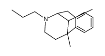 2-N-Propyl-5,9-dimethyl-3,4:6,7-dibenzomorphan Structure