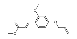 methyl 4'-allyloxy-2'-methoxycinnamate结构式