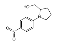 [1-(4-nitrophenyl)pyrrolidin-2-yl]methanol结构式