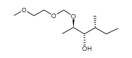 (2R,3S,4R)-2-((2-methoxyethoxy)methoxy)-4-methylhexan-3-ol结构式