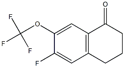 6-FLUORO-7-(TRIFLUOROMETHOXY)-2,3,4-TRI HYDRONAPHTHALEN-1-ONE Structure