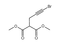 dimethyl 2-(3-bromopropargyl)malonate结构式