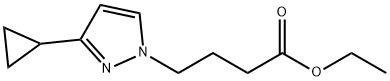 4-(3-环丙基-1H-吡唑-1-基)丁酸乙酯结构式