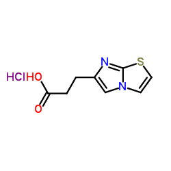 3-(Imidazo[2,1-b]thiazol-6-yl)propanoicacidhydrochloride Structure