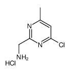 (4-chloro-6-methylpyrimidin-2-yl)methanamine,hydrochloride结构式