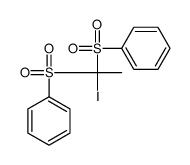 [1-(benzenesulfonyl)-1-iodoethyl]sulfonylbenzene结构式