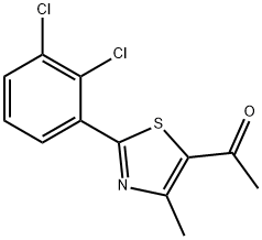 1-[2-(2,3-Dichlorophenyl)-4-methyl-1,3-thiazol-5-yl]-1-ethanone Structure