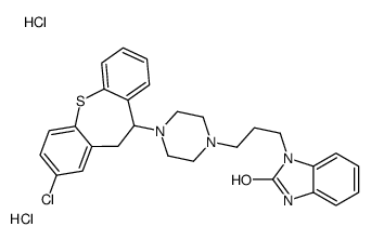 3-[3-[4-(3-chloro-5,6-dihydrobenzo[b][1]benzothiepin-6-yl)piperazin-1-yl]propyl]-1H-benzimidazol-2-one,dihydrochloride Structure