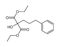 diethyl 2-hydroxy-2-(3-phenylpropyl)propanedioate Structure