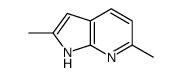 2,6-二甲基-1H-吡咯并[2,3-b]吡啶结构式