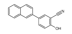 2-hydroxy-5-naphthalen-2-ylbenzonitrile结构式