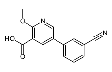 5-(3-cyanophenyl)-2-methoxypyridine-3-carboxylic acid结构式