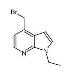 4-bromomethyl-1-ethyl-1H-pyrrolo[2,3-b]pyridine结构式