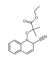 ethyl α-(2-cyano-1,2-dihydro-1-quinolinoxy)isobutyrate Structure