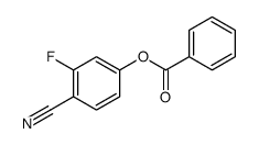 (4-cyano-3-fluorophenyl) benzoate Structure