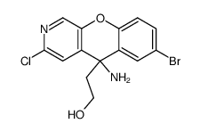 2-(5-amino-7-bromo-3-chloro-5H-chromeno[2,3-c]pyridin-5-yl)ethanol Structure