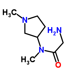 N-Methyl-N-(1-methyl-3-pyrrolidinyl)glycinamide结构式