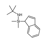 N-[1H-inden-1-yl(dimethyl)silyl]-2-methylpropan-2-amine结构式