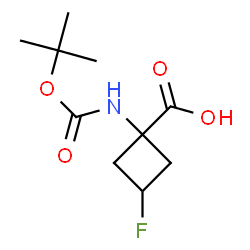 1-{[((叔丁氧基)羰基]氨基} -3-氟环丁烷-1-羧酸图片