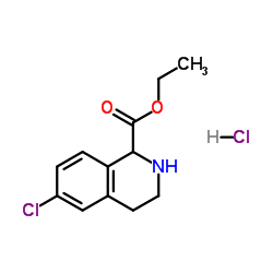 Ethyl 6-chloro-1,2,3,4-tetrahydro-1-isoquinolinecarboxylate hydrochloride (1:1) picture