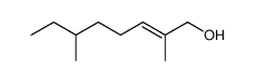 2,6-dimethyl-2-octen-1-ol结构式