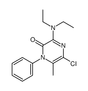 5-chloro-3-(diethylamino)-6-methyl-1-phenylpyrazin-2-one Structure