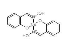 Copper, bis[2-(hydroxy-kO)benzaldehyde oximato-kN]- structure