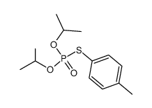 O,O-diisopropyl S-(4-methylphenyl)phosphorothioate结构式