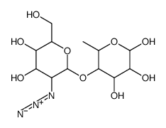 2-azido-2-deoxymannopyranosyl-(1,4)-rhamnopyranose结构式